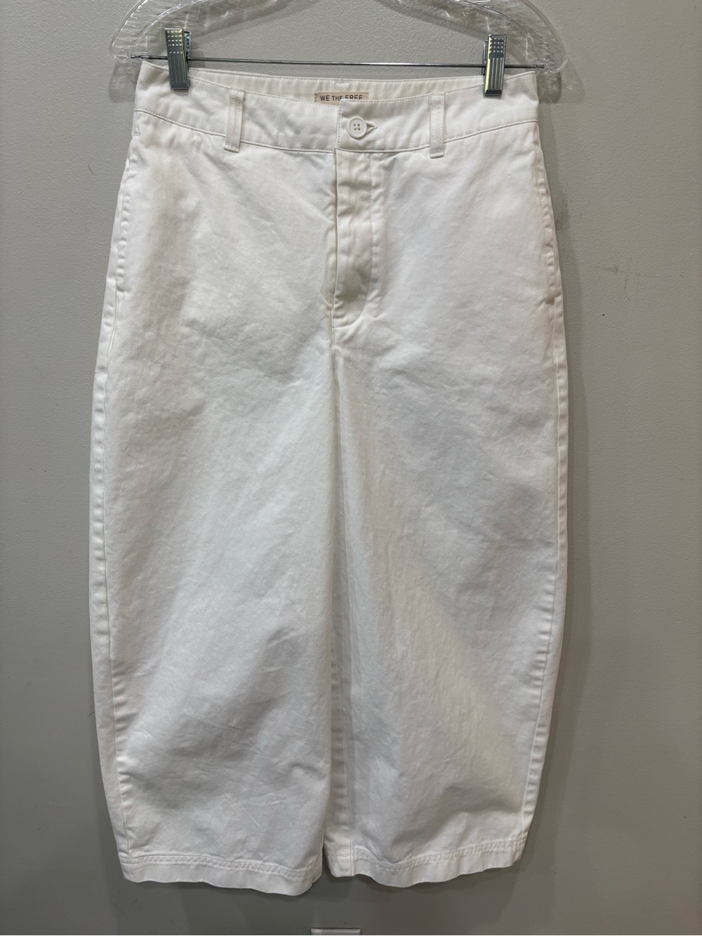 We The Free Lay Down Chino Trouser Barrel Cropped Pants Women’s Size 4
